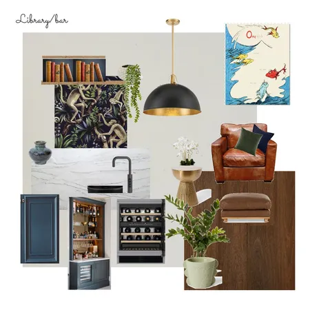 Bar area and Library Interior Design Mood Board by Lorna B on Style Sourcebook