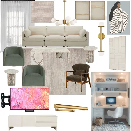Rheanne Moore Living Room Interior Design Mood Board by jdarinteriors