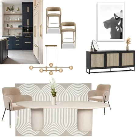 Rheanne Moore Dining Room Interior Design Mood Board by jdarinteriors