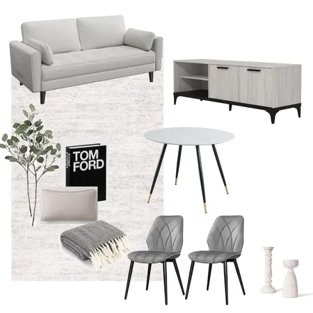 Wembley 1 bed living room Light Grey 2 Interior Design Mood Board by Lovenana on Style Sourcebook