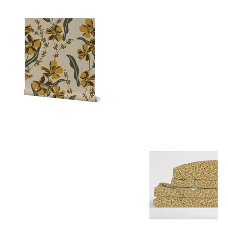 Yellow Cottagecore Bedroom Interior Design Mood Board by RepaperedShop on Style Sourcebook