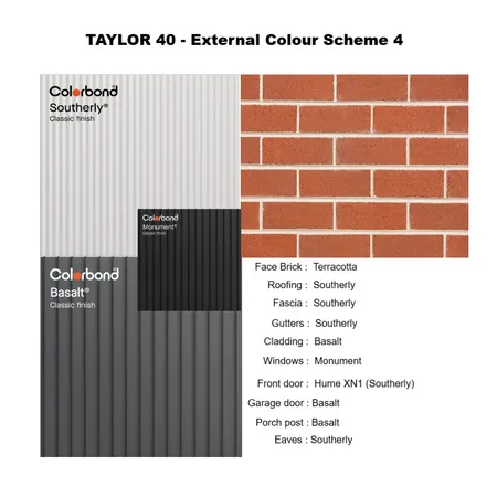 Taylor 40 External Scheme 4 Interior Design Mood Board by andrew@renhomes.net.au on Style Sourcebook