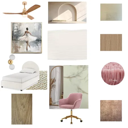 Sample Board Girls room Interior Design Mood Board by paulette.joshi on Style Sourcebook