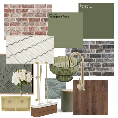 MOODY GREEN Interior Design Mood Board by jennoux on Style Sourcebook