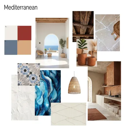 Mediterranean Mood Board Interior Design Mood Board by MelBoyd31 on Style Sourcebook