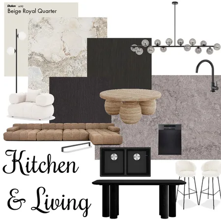 Kitchen & Living Interior Design Mood Board by Melissa Gray on Style Sourcebook