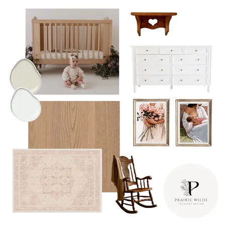 Cottage Farmhouse Nursery - Sample Board Interior Design Mood Board by RACHMCEACHRAN on Style Sourcebook