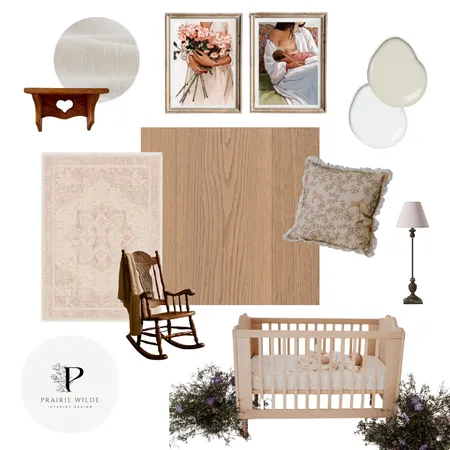 Cottage Farmhouse Nursery - Sample Board Interior Design Mood Board by RACHMCEACHRAN on Style Sourcebook