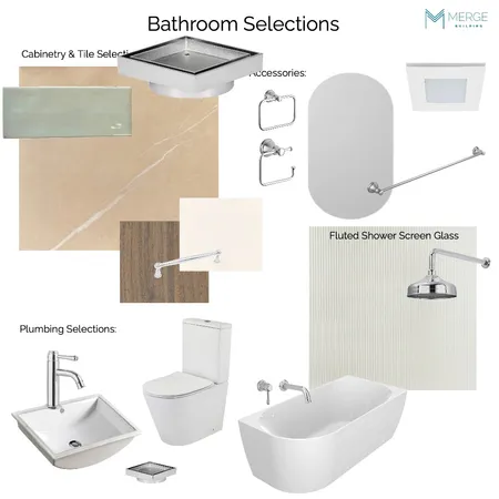 FRENCH - Bathroom Selections Interior Design Mood Board by Merge Building on Style Sourcebook