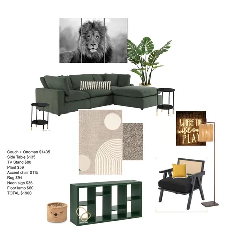 Lounge Area Interior Design Mood Board by Opulent Homes on Style Sourcebook