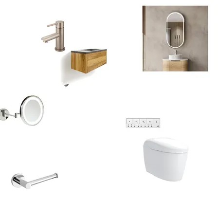 Small Bathroom Interior Design Mood Board by OuterSpace Living on Style Sourcebook