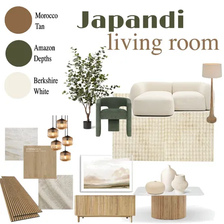 Japandi Living Room Interior Design Mood Board by Asia.Designer on Style Sourcebook