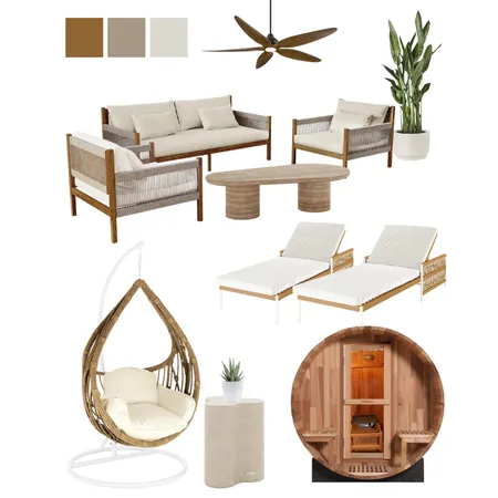 Modern Coastal Outdoor Living Interior Design Mood Board by Luxo Living on Style Sourcebook