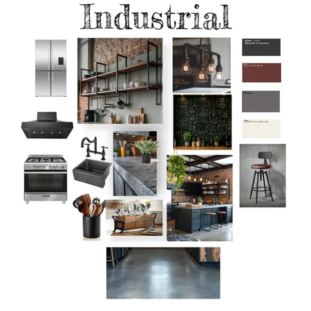 Industrial Kitchen Mood Board Interior Design Mood Board by Elijahoney on Style Sourcebook