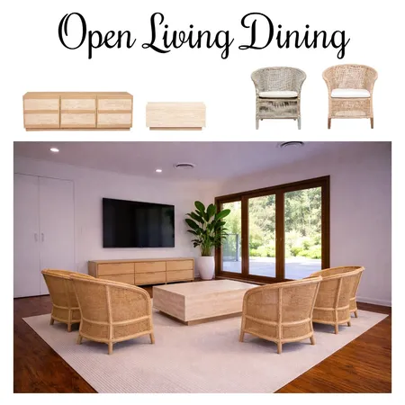 Open Living and Dining Room Interior Design Mood Board by Oz Design Furniture on Style Sourcebook