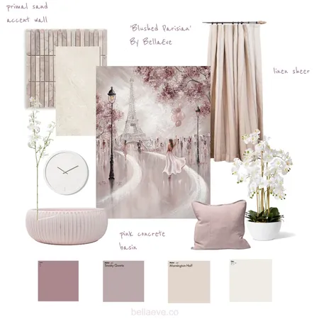 Blushed Parisian by BellaEve Interior Design Mood Board by Jela Bandojo on Style Sourcebook