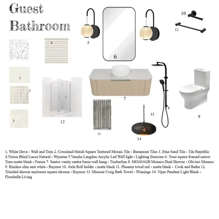 BATHROOM Interior Design Mood Board by taniacampagna on Style Sourcebook