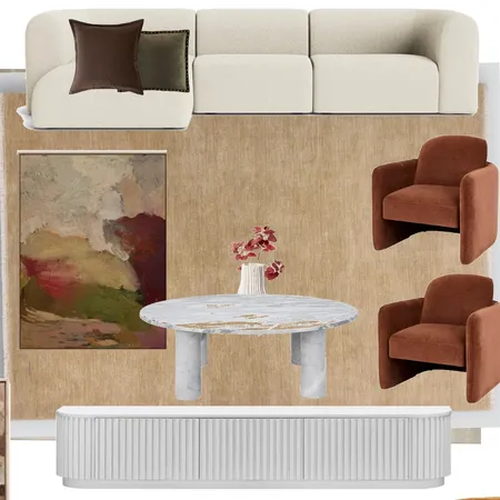 Living area rj couch v2  marty tv unit baya putty rug ab Interior Design Mood Board by Efi Papasavva on Style Sourcebook