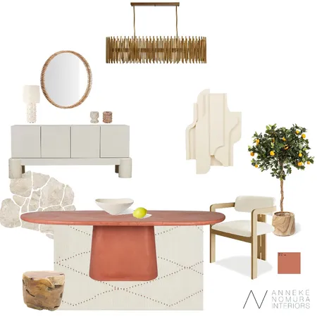 Contemporary Italian Dining Room Interior Design Mood Board by ANNEKE NOMURA INTERIORS on Style Sourcebook