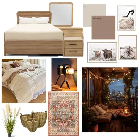 3 female roommates: 2nd bedroom Interior Design Mood Board by Beverly Zaske