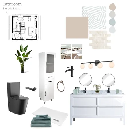 Bathroom sample board Interior Design Mood Board by saraiajorgy on Style Sourcebook