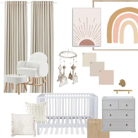 NURSERY RENATA 1 Interior Design Mood Board by BOREAL STUDIO MX on Style Sourcebook
