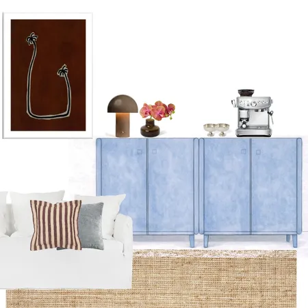 Blue chalk & Tuscan Cocoa Interior Design Mood Board by K A N L A    P E R L A on Style Sourcebook