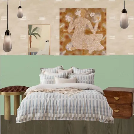FF Main Bedroom_Version with TheseWalls wallpaper Interior Design Mood Board by Studio Halo & Fitz on Style Sourcebook