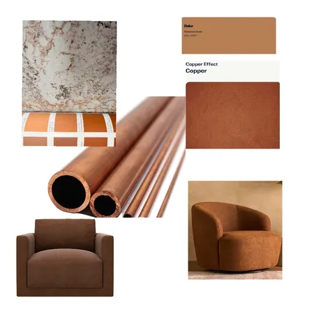 The Copper Effect Interior Design Mood Board by Bay Butterfly on Style Sourcebook