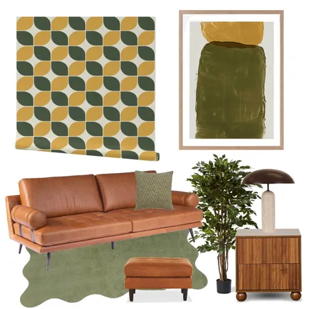 Mid Century green and yellow Interior Design Mood Board by Sara C on Style Sourcebook