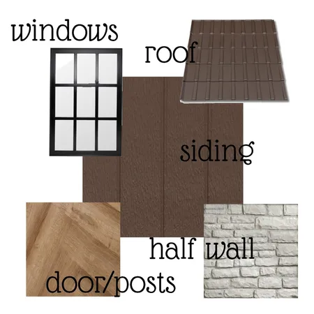 Barndo Exterior Interior Design Mood Board by briellebudzynski@gmail.com on Style Sourcebook