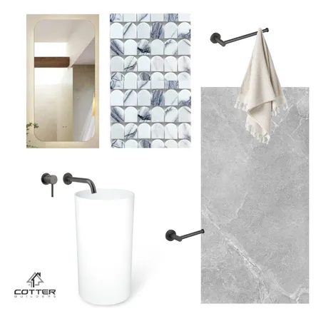 Opalia - Powder Room 1 Interior Design Mood Board by Cotter Builders on Style Sourcebook