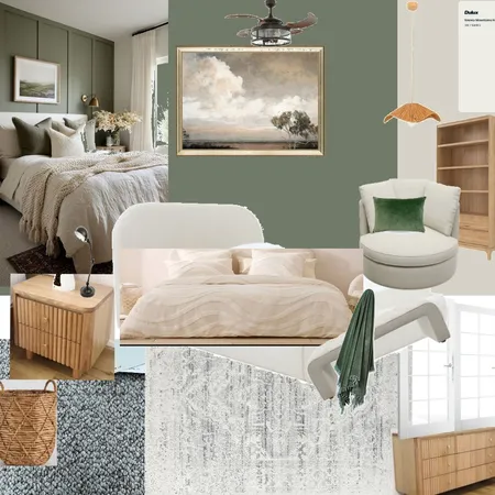Main bedroom Green and Bronze Interior Design Mood Board by kathok on Style Sourcebook