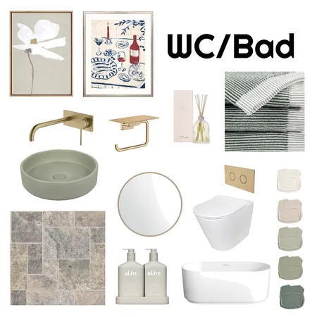 WC/BAD Interior Design Mood Board by Müller on Style Sourcebook