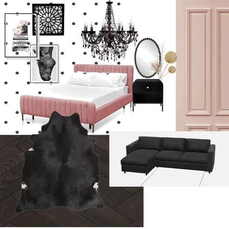 6/2/20206 pink and black Interior Design Mood Board by amber.obryan@studytafensw.edu.au on Style Sourcebook