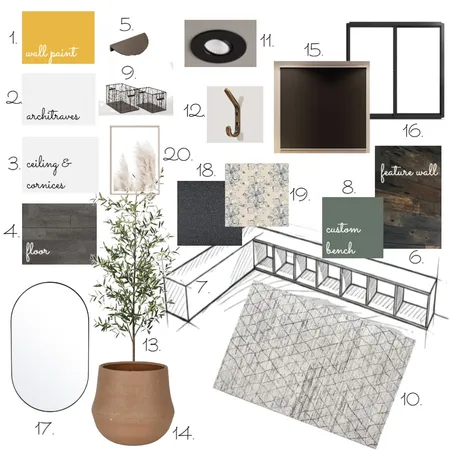 Mudroom Interior Design Mood Board by SMHolmes on Style Sourcebook