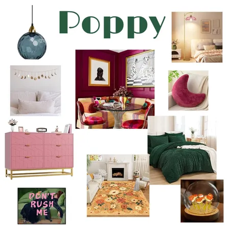 Poppy's Bedroom Interior Design Mood Board by alyssarindy0268@gmail.com on Style Sourcebook
