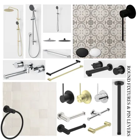 ROUND FIXTURES & PIN LEVERS Interior Design Mood Board by hanzkie99 on Style Sourcebook