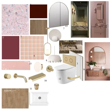Grandma's PowderRoom Interior Design Mood Board by Becker Sunner Consulting on Style Sourcebook