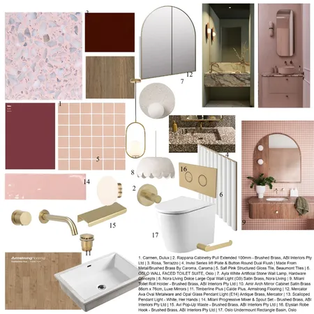 Grandma's PowderRoom Interior Design Mood Board by Becker Sunner Consulting on Style Sourcebook
