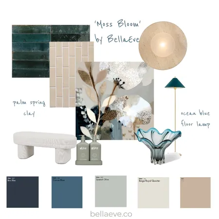 Moss Bloom Interior Design Mood Board by Jela Bandojo on Style Sourcebook