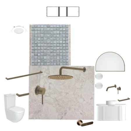 Ensuite Interior Design Mood Board by NookNest Pty Ltd on Style Sourcebook
