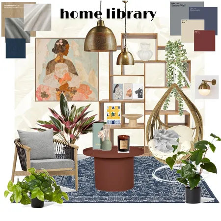 home library Interior Design Mood Board by noorhan on Style Sourcebook