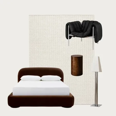 Rich Browns and Chrome Bedroom by Janelle Interior Design Mood Board by Miss Amara on Style Sourcebook