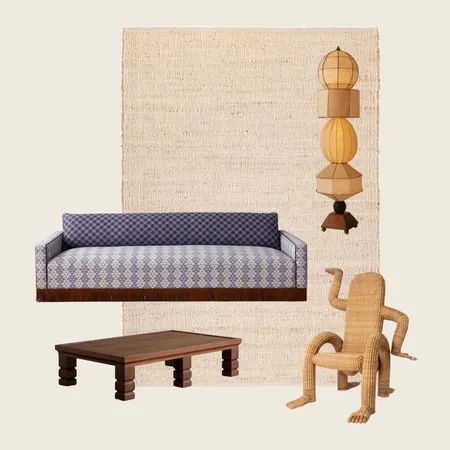 Coastal Eclectic Lounge by Janelle Interior Design Mood Board by Miss Amara on Style Sourcebook