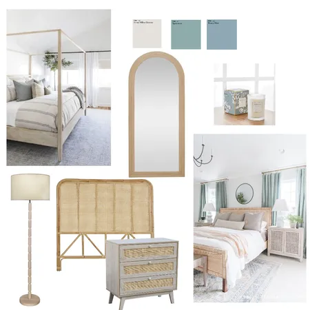 Coastal Master Bedroom Interior Design Mood Board by Savvi Home Styling on Style Sourcebook