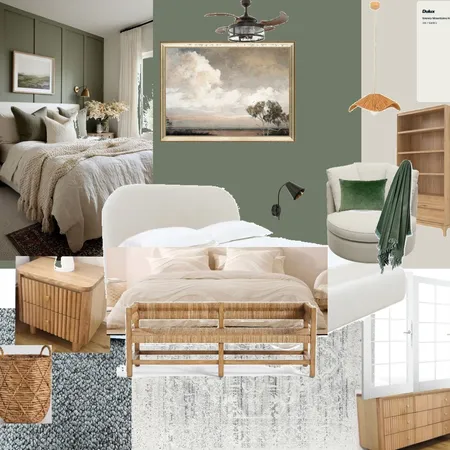 Main bedroom Green and Bronze Interior Design Mood Board by kathok on Style Sourcebook