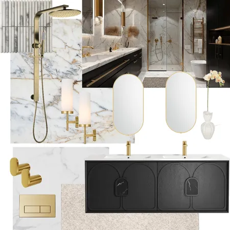 Modern Glam Bathroom Interior Design Mood Board by Ar. She on Style Sourcebook