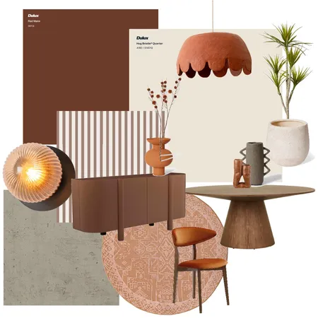Cosy Dining Room Interior Design Mood Board by grant.calvert@hotmail.com on Style Sourcebook