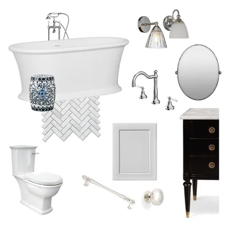 Wet area renovation Interior Design Mood Board by Mysa Interiors on Style Sourcebook